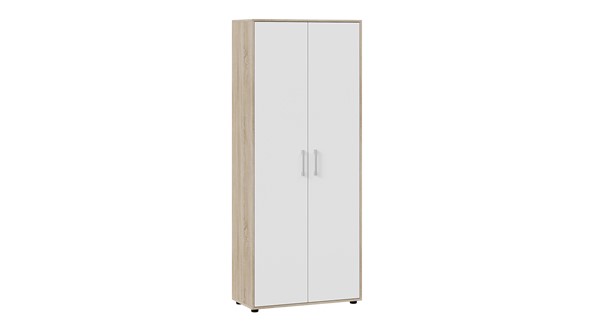 Шкаф распашной комбинированный Витра тип 1 (Дуб сонома/Белый ясень) в Первоуральске - изображение