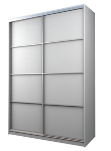 Шкаф 2-х створчатый MAX МШ-23-6-18-11, Профиль Серебро/Цвет Белый в Кушве