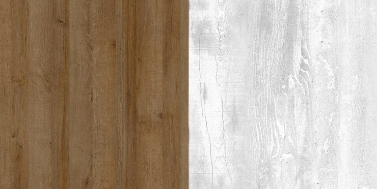 Шкаф угловой Пайн, ПП6, Дуб Крафт/Бетон Пайн в Асбесте - изображение 2