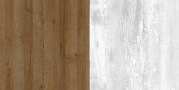 Шкаф угловой Пайн, с зеркалом, ПП7, Дуб Крафт/Бетон Пайн в Красноуфимске - предосмотр 2
