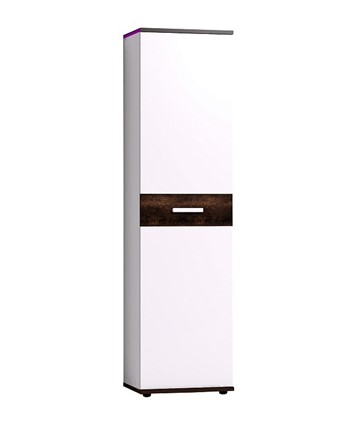 Шкаф Норвуд 71, Белый-Орех шоколадный в Первоуральске - изображение