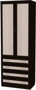 Шкаф 103 со штангой, цвет Венге в Каменске-Уральском - изображение