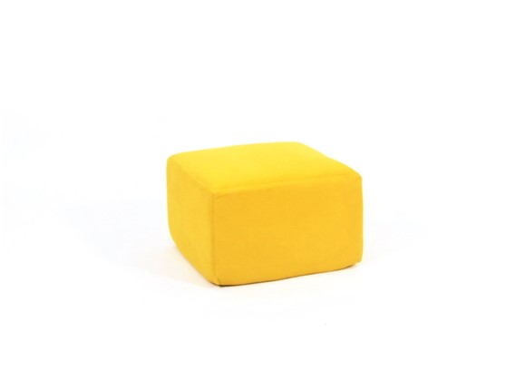 Пуф Тетрис 50х50, желтый в Первоуральске - изображение