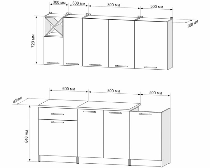 Кухонный гарнитур Глория 1,9 м (Лайм) в Ревде - изображение 2