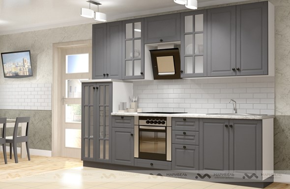 Кухонный гарнитур Верона 2800, цвет Графит в Первоуральске - изображение