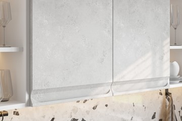 Угловой модульный гарнитур Вельвет, бетон графит/бетон снежный в Каменске-Уральском - предосмотр 4