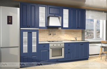 Модульный кухонный гарнитур Вена 2800, цвет Синий в Ирбите