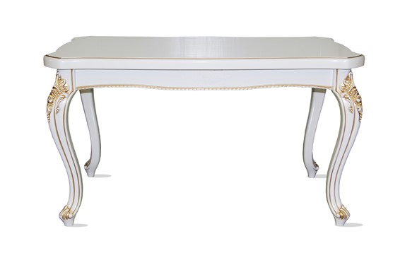 Кухонный обеденный стол Граф плюс 140х85 с узором, (патина) в Ревде - изображение