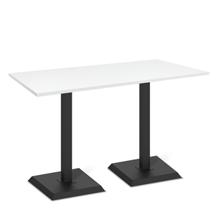 Обеденный стол SHT-TU5-BS2/Н110 (2 шт.)/ТT 120/80 (черный/белый шагрень) в Кушве