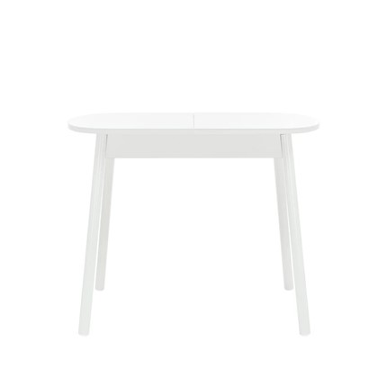 Кухонный раздвижной стол Leset Мидел мини (Металл белый/стекло белое) в Ревде - изображение