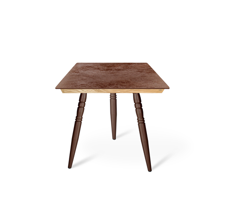 Кухонный обеденный стол SHT-TU15 (3 шт.)/ТT8 60/60 (медный металлик/прозрачный лак/коричневая сепия) в Ревде - изображение