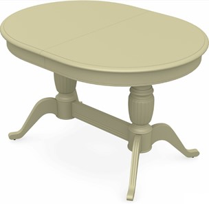 Обеденный раздвижной стол Леонардо-2 исп. Овал, тон 10 (Морилка/Эмаль) в Кушве