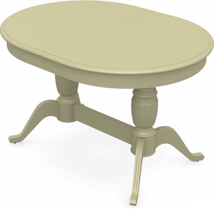 Обеденный раздвижной стол Леонардо-2 исп. Овал, тон 10 (Морилка/Эмаль) в Ревде - изображение