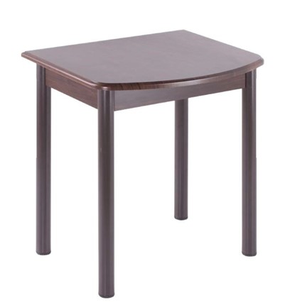 Пристенный стол НСПГ-02 МДФ, венге/венге/38 прямые трубки крашеные коричневый в Ревде - изображение