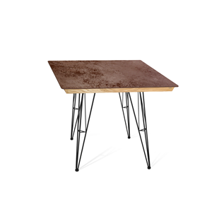 Керамический обеденный стол SHT-TU10 (4 шт.)/ТT8 60/60 (черный/прозрачный лак/коричневая сепия) в Красноуфимске