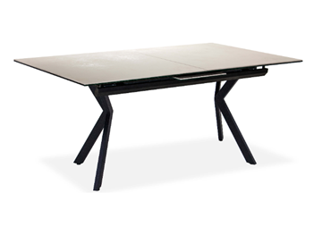 Кухонный стол раскладной Бордо 1CX 140х85 (Oxide Avorio/Графит) в Первоуральске