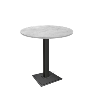 Барный стол SHT-TU5-BS1/H110 / SHT-TT 90 ЛДСП (бетон чикаго светло-серый/черный) в Кушве