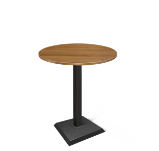 Барный стол SHT-TU5-BS2/H110 / SHT-TT 80 ЛДСП (орех/черный) в Ревде