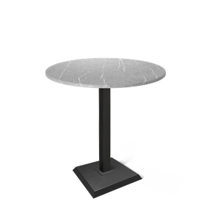Барный стол SHT-TU5-BS2/H110 / SHT-TT 90 МДФ (серый мрамор/черный) в Ревде