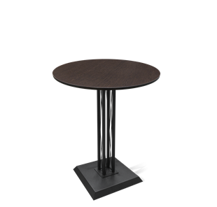 Маленький обеденный стол SHT-TU6-BS2/H110 / SHT-TT 80 ЛДСП (венге/черный) в Ревде