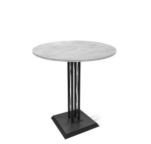 Барный стол SHT-TU6-BS2/H110 / SHT-TT 90 ЛДСП (бетон чикаго светло-серый/черный) в Первоуральске
