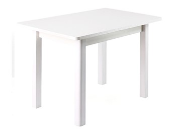 Кухонный стол Айсберг-05, Массив, белый, прямые опоры массив белый в Каменске-Уральском