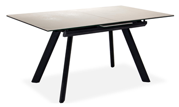 Кухонный стол раскладной Бордо 2CQ 160х90 (Oxide Avorio/Графит) в Ревде