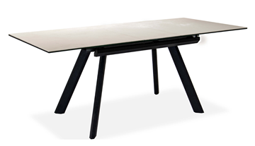 Кухонный стол раскладной Бордо 2CQ 160х90 (Oxide Avorio/Графит) в Артемовском - предосмотр 1