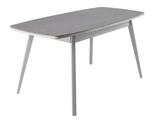 Кухонный стол раскладной Артктур, Керамика, grigio серый, 51 диагональные массив серый в Артемовском - изображение