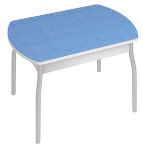 Обеденный стол Орфей-6, Синие цветы в Полевском