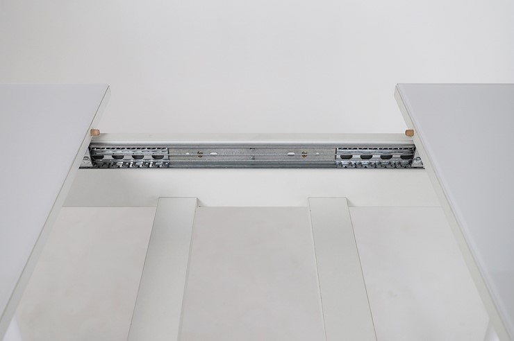 Кухонный раскладной стол Хоста, опоры массив цилиндрический, Белый в Ревде - изображение 3
