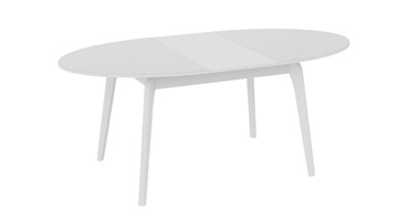 Раздвижной стол Марсель (СМ(Б)-102.01.12(1)), цвет  Белый/Стекло белое глянец в Кушве - предосмотр 1