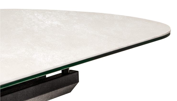 Обеденный раздвижной стол Шамони 2CX 160х90 (Oxide Avorio/Графит) в Красноуфимске - изображение 2