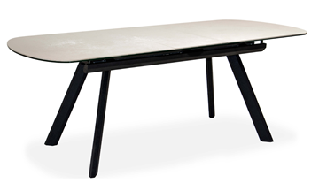 Кухонный раздвижной стол Шамони 3CQ 180х95 (Oxide Avorio/Графит) в Полевском - предосмотр 1