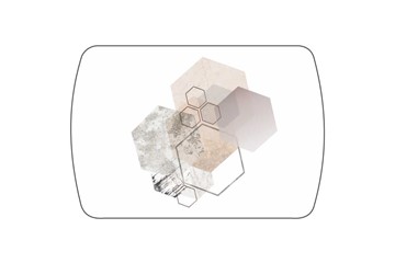 Кухонный раздвижной стол Танго, белый/геометрия в Екатеринбурге - предосмотр 3