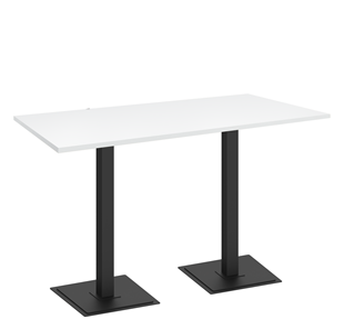 Кухонный стол SHT-TU5-BS1/Н110 (2 шт.)/ТT 120/80 (черный/белый шагрень) в Ревде
