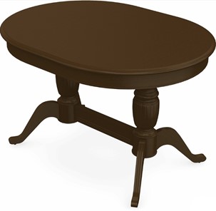 Обеденный раздвижной стол Леонардо-2 исп. Овал, тон 4 (Морилка/Эмаль) в Первоуральске
