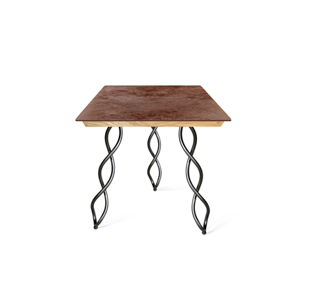 Кухонный стол SHT-TU17 (3 шт.)/ТT8 60/60 (черный муар/прозрачный лак/коричневая сепия) в Ревде - изображение