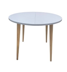 Обеденный круглый раздвижной стол Серый камень 90*90 см ЛДСП в Артемовском - предосмотр 3