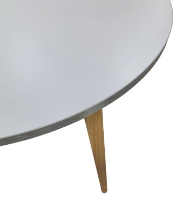 Обеденный круглый раздвижной стол Серый камень 90*90 см ЛДСП в Кушве - изображение 8