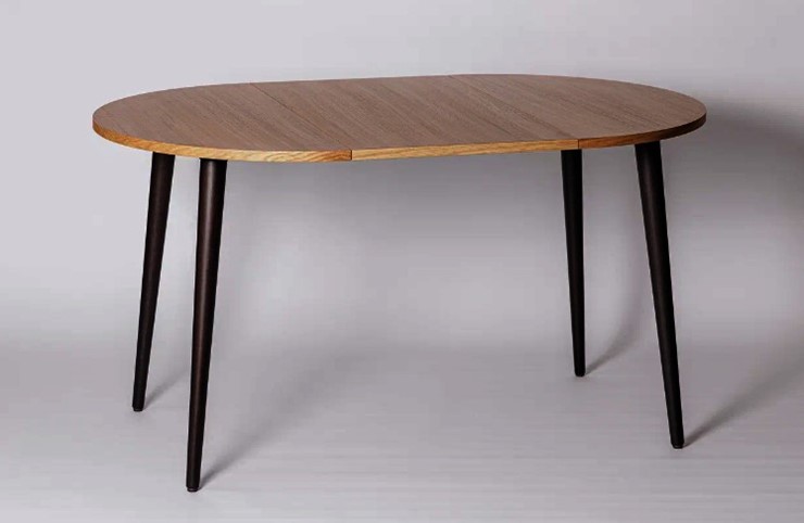 Кухонный стол круглый Шпон Дуба д. 100 см МДФ в Кушве - изображение 13