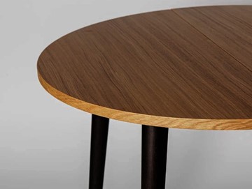 Кухонный стол круглый Шпон Дуба д. 100 см МДФ в Кушве - предосмотр 3