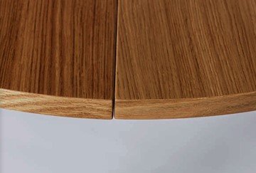 Кухонный стол круглый Шпон Дуба д. 100 см МДФ в Екатеринбурге - предосмотр 5