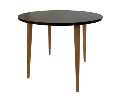 Кухонный стол круглый Венге 90*90 см ЛДСП в Ревде - изображение 2