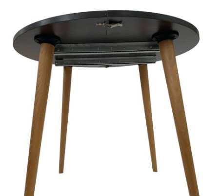 Кухонный стол круглый Венге 90*90 см ЛДСП в Богдановиче - изображение 5