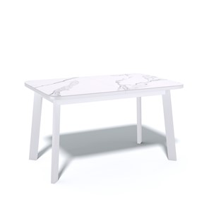 Стол раздвижной AA1200 (белый/керамика мрамор белый) в Кушве