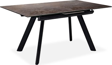 Кухонный стол раскладной Бордо 1CQ 140х85 (Oxide Moro/Графит) в Ирбите