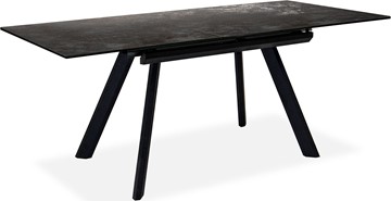 Кухонный стол раскладной Бордо 1CQ 140х85 (Oxide Nero/Графит) в Артемовском - предосмотр 1