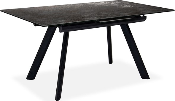 Кухонный стол раскладной Бордо 1CQ 140х85 (Oxide Nero/Графит) в Ревде - изображение