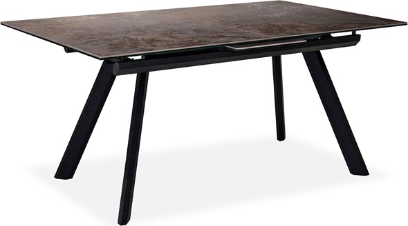 Обеденный раздвижной стол Бордо 2CQ 160х90 (Oxide Moro/Графит) в Артемовском - изображение